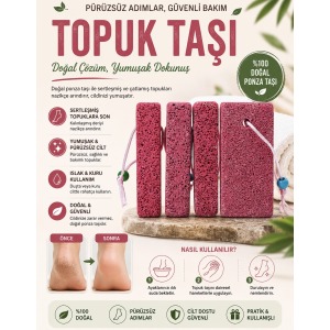 Topuk Taşı Doğal Ponza Taşı 