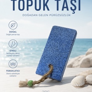 Topuk Taşı Doğal Ponza Taşı